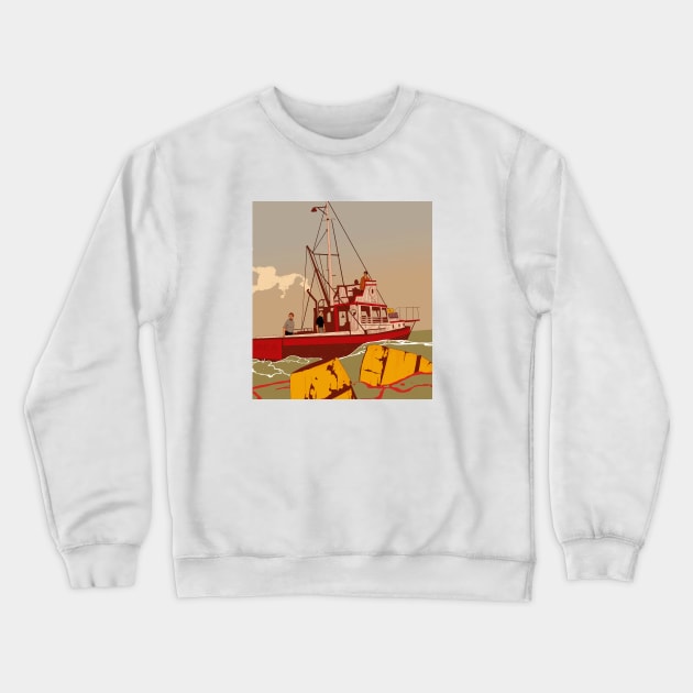 Jaws Crewneck Sweatshirt by fennertoorac